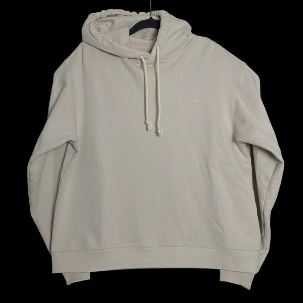 Le 17 Septembre Homme Mens Tan Embroidered Hooded Pullover Sweatshirt Size 46
